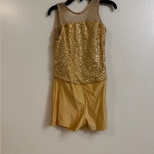 Gold Sequin Kids Costume